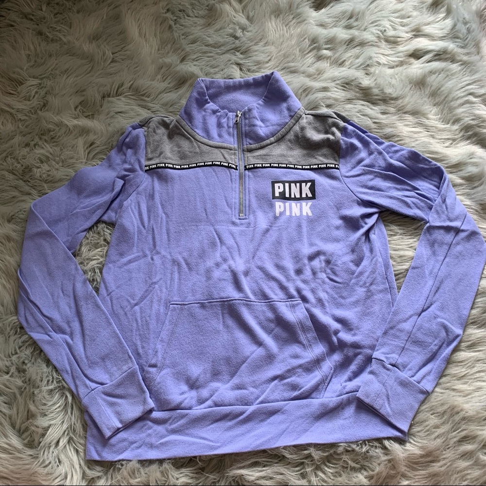Victoria’s Secret PINK periwinkle quarter zip